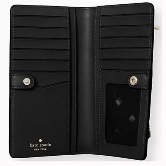 Kate Spade Darcy Small Bucket Bag & Darcy Large Slim Bifold Wallet Black - Picture 11 of 11